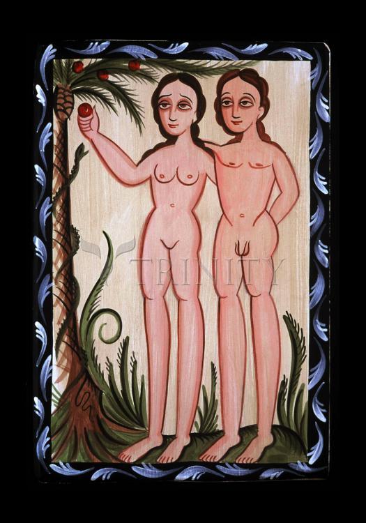 Adam and Eve - Holy Card