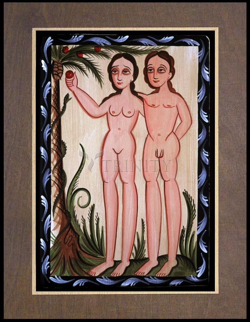 Adam and Eve - Wood Plaque Premium