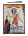 Custom Text Note Card - St. John the Baptist by A. Olivas