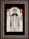Wood Plaque Premium - St. Catherine of Siena by A. Olivas