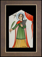 Wood Plaque Premium - St. Cecilia by A. Olivas