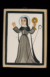 Wood Plaque - St. Clare of Assisi by A. Olivas