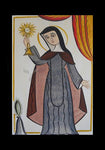 Holy Card - St. Clare of Assisi by A. Olivas