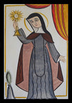 Wood Plaque - St. Clare of Assisi by A. Olivas