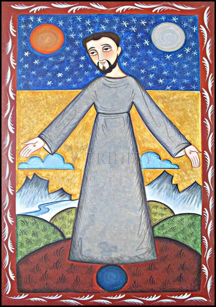 St. Francis of Assisi, Br. of Cosmos - Wood Plaque