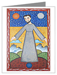 Custom Text Note Card - St. Francis of Assisi, Br. of Cosmos by A. Olivas