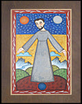 Wood Plaque Premium - St. Francis of Assisi, Br. of Cosmos by A. Olivas