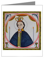 Custom Text Note Card - St. Fernando by A. Olivas