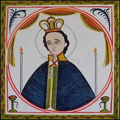 Wood Plaque - St. Fernando by A. Olivas