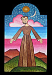 Wood Plaque - St. Francis of Assisi, Herald of Creation by A. Olivas