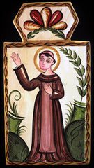 Wood Plaque - St. Francis of Assisi by A. Olivas