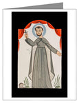 Custom Text Note Card - St. Francis of Assisi by A. Olivas