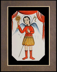 Wood Plaque Premium - St. Gabriel Archangel by A. Olivas