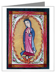 Custom Text Note Card - Our Lady of Guadalupe by A. Olivas