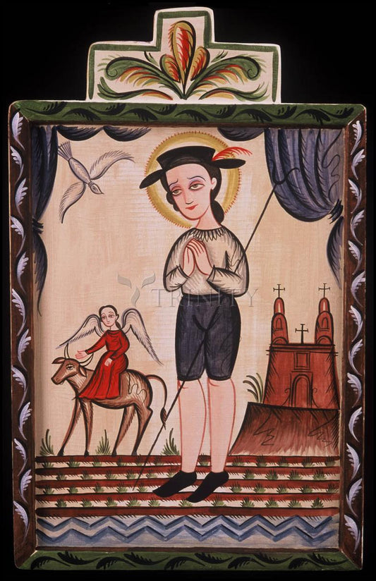 St. Isidore - Wood Plaque