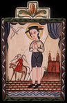Wood Plaque - St. Isidore by A. Olivas