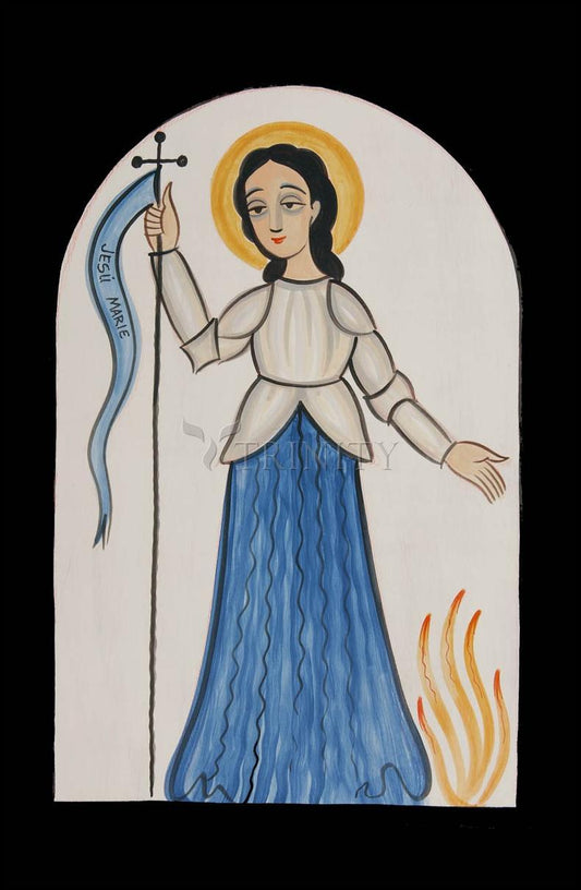 St. Joan of Arc - Wood Plaque
