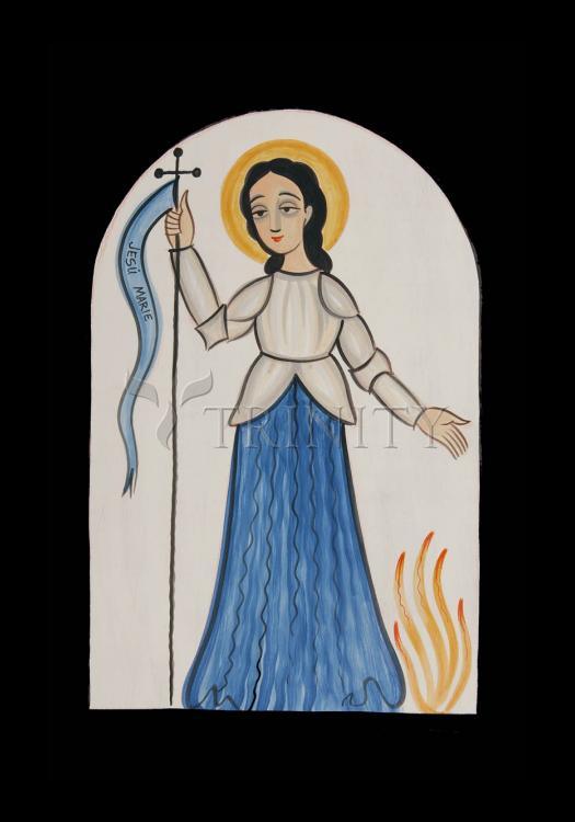 St. Joan of Arc - Holy Card by Br. Arturo Olivas, OFS - Trinity Stores