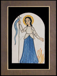 Wood Plaque Premium - St. Joan of Arc by A. Olivas