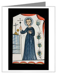 Custom Text Note Card - St. John of God by A. Olivas