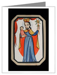 Custom Text Note Card - St. Joseph by A. Olivas