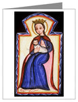 Custom Text Note Card - Our Lady of the Milk by A. Olivas