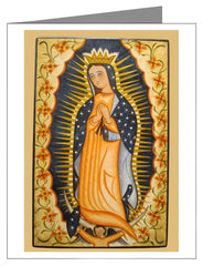 Custom Text Note Card - Our Lady of Guadalupe by A. Olivas