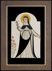 Wood Plaque Premium - St. Rose of Lima by A. Olivas