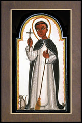 Wood Plaque Premium - St. Martin de Porres by A. Olivas