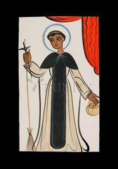 Holy Card - St. Martin de Porres by A. Olivas