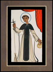 Wood Plaque Premium - St. Martin de Porres by A. Olivas