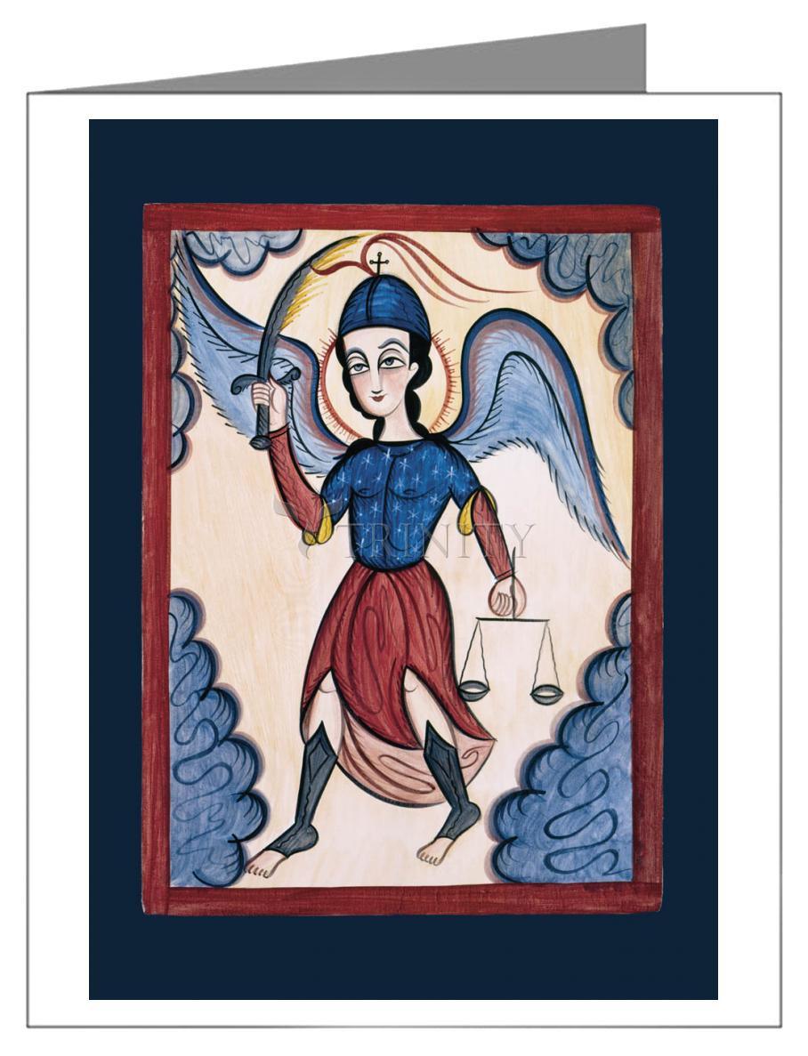 St. Michael Archangel - Note Card Custom Text by Br. Arturo Olivas, OFS - Trinity Stores