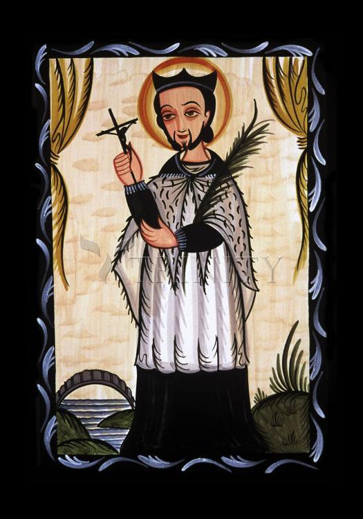 St. John Nepomucene - Holy Card by Br. Arturo Olivas, OFS - Trinity Stores