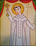 Wood Plaque - St. Norbert by A. Olivas