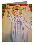 Custom Text Note Card - St. Norbert by A. Olivas