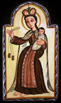 Wood Plaque - Our Lady of Mt. Carmel by A. Olivas