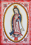 Wood Plaque - Our Lady of Guadalupe by A. Olivas