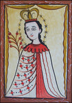 Wood Plaque - Our Lady of the Roses by A. Olivas
