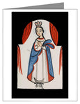 Custom Text Note Card - Our Lady of the Immaculate Conception by A. Olivas