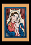 Holy Card - Our Lady, Refuge of Sinners with the Christ Child by A. Olivas