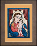 Wood Plaque Premium - Our Lady, Refuge of Sinners with the Christ Child by A. Olivas