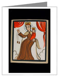 Custom Text Note Card - Our Lady of Mt. Carmel by A. Olivas