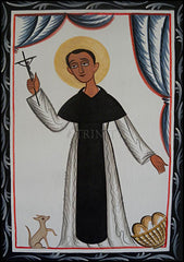 Wood Plaque - St. Martin de Porres by A. Olivas