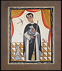 Wood Plaque Premium - St. Martin de Porres by A. Olivas