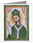 Custom Text Note Card - St. Patrick by A. Olivas