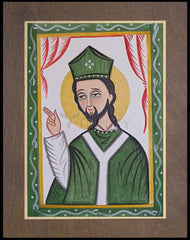 Wood Plaque Premium - St. Patrick by A. Olivas