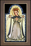 Wood Plaque Premium - Our Lady, Queen of the Angels by A. Olivas
