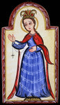 Wood Plaque - Our Lady of the Rosary by A. Olivas