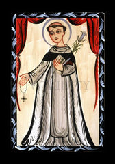 Holy Card - St. Dominic by A. Olivas