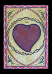 Holy Card - Sacred Heart by A. Olivas